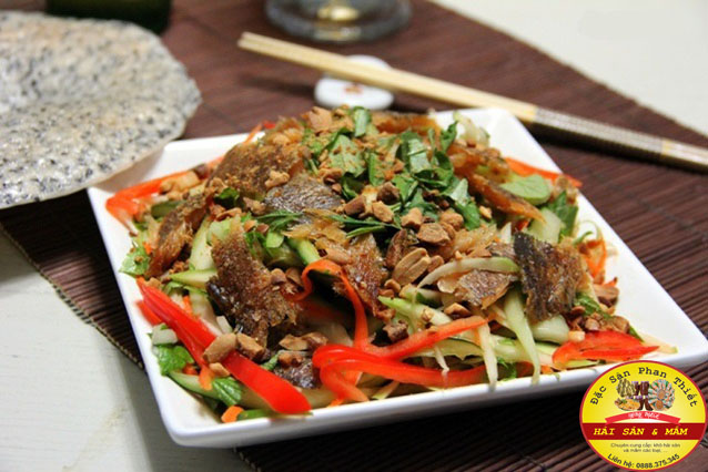 gỏi khô cá hố