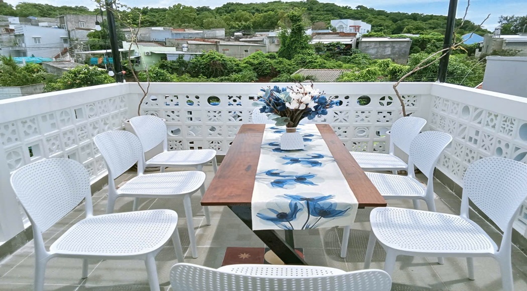 khu vực BBQ của homestay gió biển